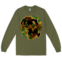 Army Green hope black history Long Sleeve Tee - NancyCooperArtShop
