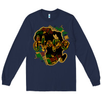 Navy hope black history Long Sleeve Tee - NancyCooperArtShop