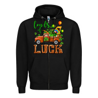Black St. Patrick's Day loads of truck Zipper Hoodie - OliviaCreatesArt