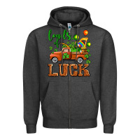 Charcoal Heather St. Patrick's Day loads of truck Zipper Hoodie - OliviaCreatesArt