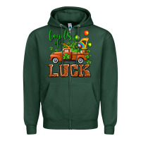 Sports Green St. Patrick's Day loads of truck Zipper Hoodie - OliviaCreatesArt