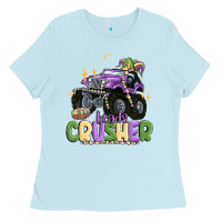 Baby Blue beads crusher Ladies Tee - MaliasSmallBusiness