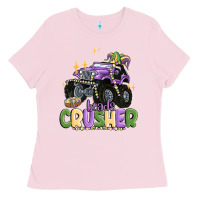 Bubblegum Pink beads crusher Ladies Tee - MaliasSmallBusiness