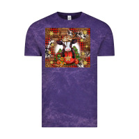 Cloud Purple Christmas baby cow hot cocoa Vintage Tee - Jasminsmagicworld