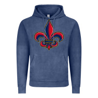 Vintage Denim louisiana fleur de lis Vintage Hoodie - BarkalooDesign