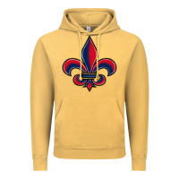 Vintage Mustard louisiana fleur de lis Vintage Hoodie - BarkalooDesign