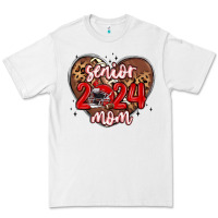 White senior 2024 mom football Premium Tee - MaliasSmallBusiness