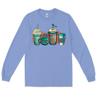 Colony Blue turquoise junkie coffee cups Long Sleeve Tee - Jasminsmagicworld