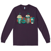 Plum turquoise junkie coffee cups Long Sleeve Tee - Jasminsmagicworld