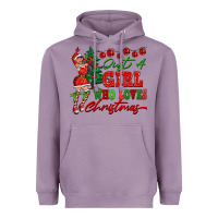 Lavender Just A Girl Who Loves Christmas Heavyweight Hoodie - FaDigitalArtStudio
