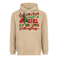 Mushroom Just A Girl Who Loves Christmas Heavyweight Hoodie - FaDigitalArtStudio