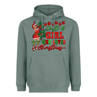 Sage Just A Girl Who Loves Christmas Heavyweight Hoodie - FaDigitalArtStudio