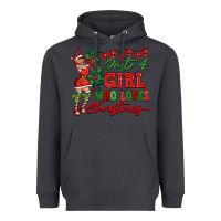 Smoke Just A Girl Who Loves Christmas Heavyweight Hoodie - FaDigitalArtStudio