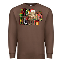 Chestnut ho ho ho heifer Premium Sweatshirt - FaDigitalArtStudio