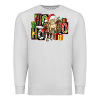 Dove Grey ho ho ho heifer Premium Sweatshirt - FaDigitalArtStudio
