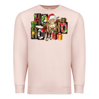 Pale Pink ho ho ho heifer Premium Sweatshirt - FaDigitalArtStudio