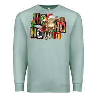 Seafoam ho ho ho heifer Premium Sweatshirt - FaDigitalArtStudio