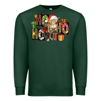 Sports Green ho ho ho heifer Premium Sweatshirt - FaDigitalArtStudio