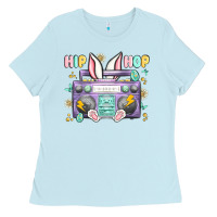 Baby Blue hip hop easter Ladies Tee - MaliasSmallBusiness