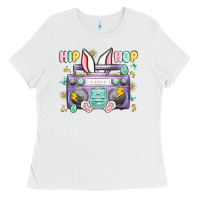 White hip hop easter Ladies Tee - MaliasSmallBusiness