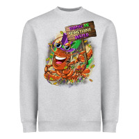 Heather Grey throw me something mister Heavyweight Sweatshirt - CowGirlArtShop