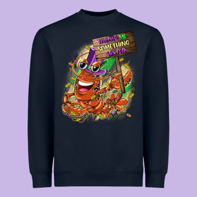 Throw Me Something Mister Heavyweight Sweatshirt Designed By Cowgirlartshop