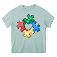 Arona autism puzzle Heavy Core Tee - MaliasSmallBusiness