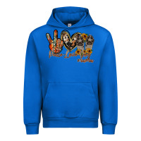 Cobalt peace love dog mama Urban Hoodie - RacoonDesign