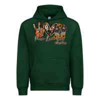 Forest Green peace love dog mama Urban Hoodie - RacoonDesign