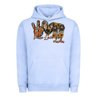 Pigment Grape Ice peace love dog mama Urban Hoodie - RacoonDesign