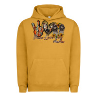 Pigment Peanut Butter peace love dog mama Urban Hoodie - RacoonDesign