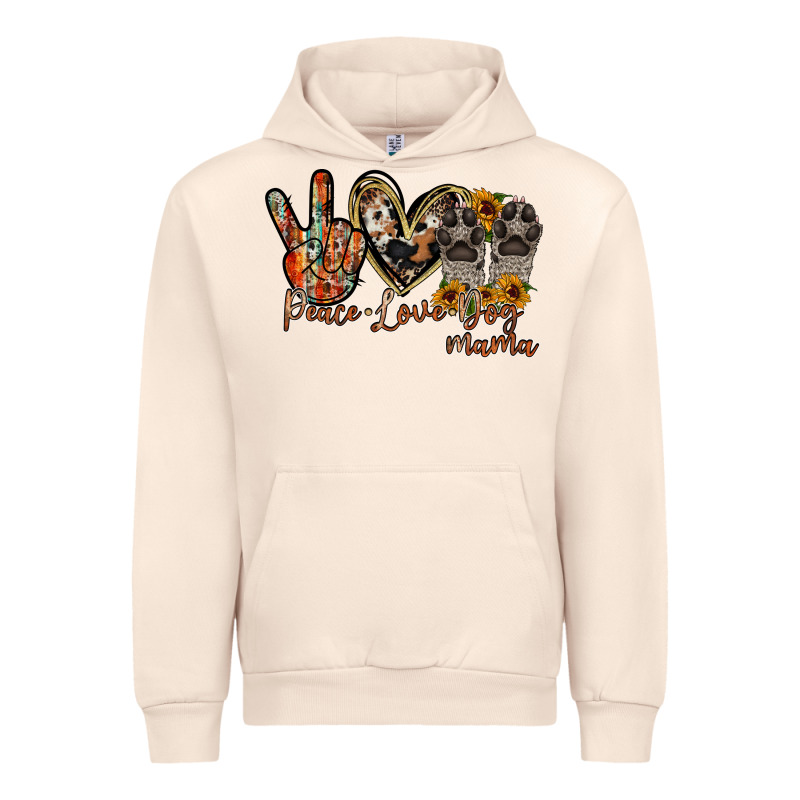 Peace Love Dog Mama Urban Hoodie by RacoonDesign | Teevron