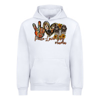 White peace love dog mama Urban Hoodie - RacoonDesign
