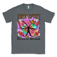 Charcoal Heather free spirit dream on dreamer Classic Tee - Artiststas