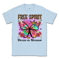 Dusty Blue free spirit dream on dreamer Classic Tee - Artiststas