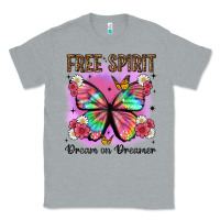 Heather Grey free spirit dream on dreamer Classic Tee - Artiststas