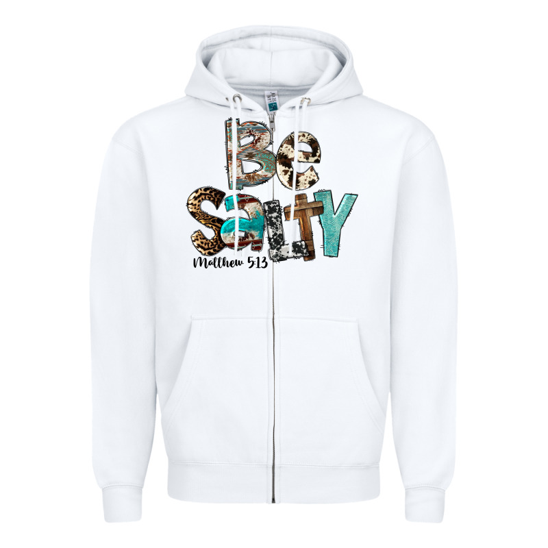 Be Salty Matthew 5:13 Zipper Hoodie by FaDigitalArtStudio | Teevron