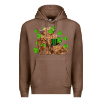Chestnut st patrick's day cow family Premium Hoodie - RanaPortraitStore