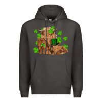 Smoke st patrick's day cow family Premium Hoodie - RanaPortraitStore