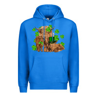 True Royal st patrick's day cow family Premium Hoodie - RanaPortraitStore