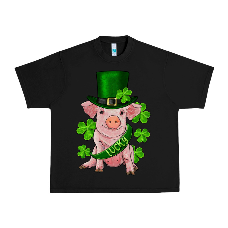 St. Patrick's Day Lucky Baby Pig Urban Heavy Tee by RanaPortraitStore | Teevron