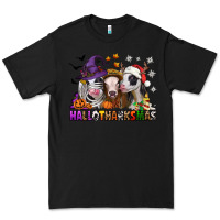 Black Happy Hallothanksmas heifers Premium Tee - NancyCooperArtShop