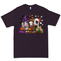 Plum Happy Hallothanksmas heifers Premium Tee - NancyCooperArtShop
