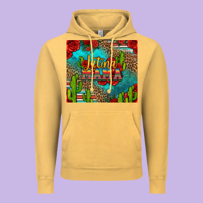Latina Mama Vintage Hoodie Designed By Jasminsmagicworld