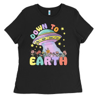 Black down to earth Ladies Tee - MaliasSmallBusiness