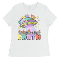 White down to earth Ladies Tee - MaliasSmallBusiness