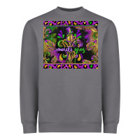 Storm mardi gras fleur de lis Heavyweight Sweatshirt - CowGirlArtShop