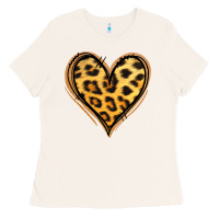 Bone gold glitter leopard heart Ladies Tee - Jasminsmagicworld