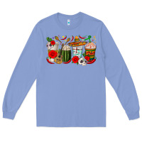 Colony Blue Hispanic Heritage Month Coffee Cups Long Sleeve Tee - texasbilliewilder