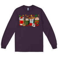 Plum Hispanic Heritage Month Coffee Cups Long Sleeve Tee - texasbilliewilder